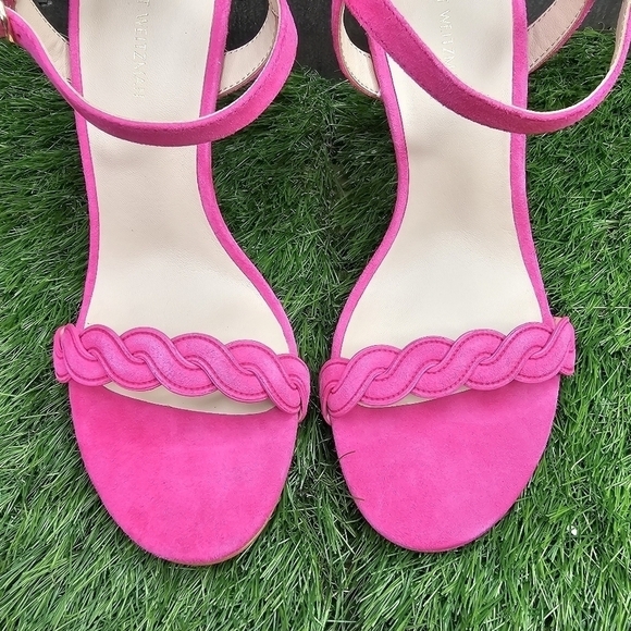 New STUART WEITZMAN DANCER TWISTIE 100 SUEDE SANDAL 8.5 - Picture 11 of 11